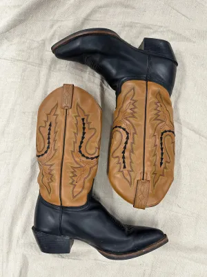 Black and Tan Cowboy Boots