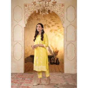 Chikankari Woven Kurta Set