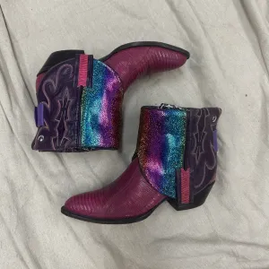 Fuchsia   Rainbow Top Boots