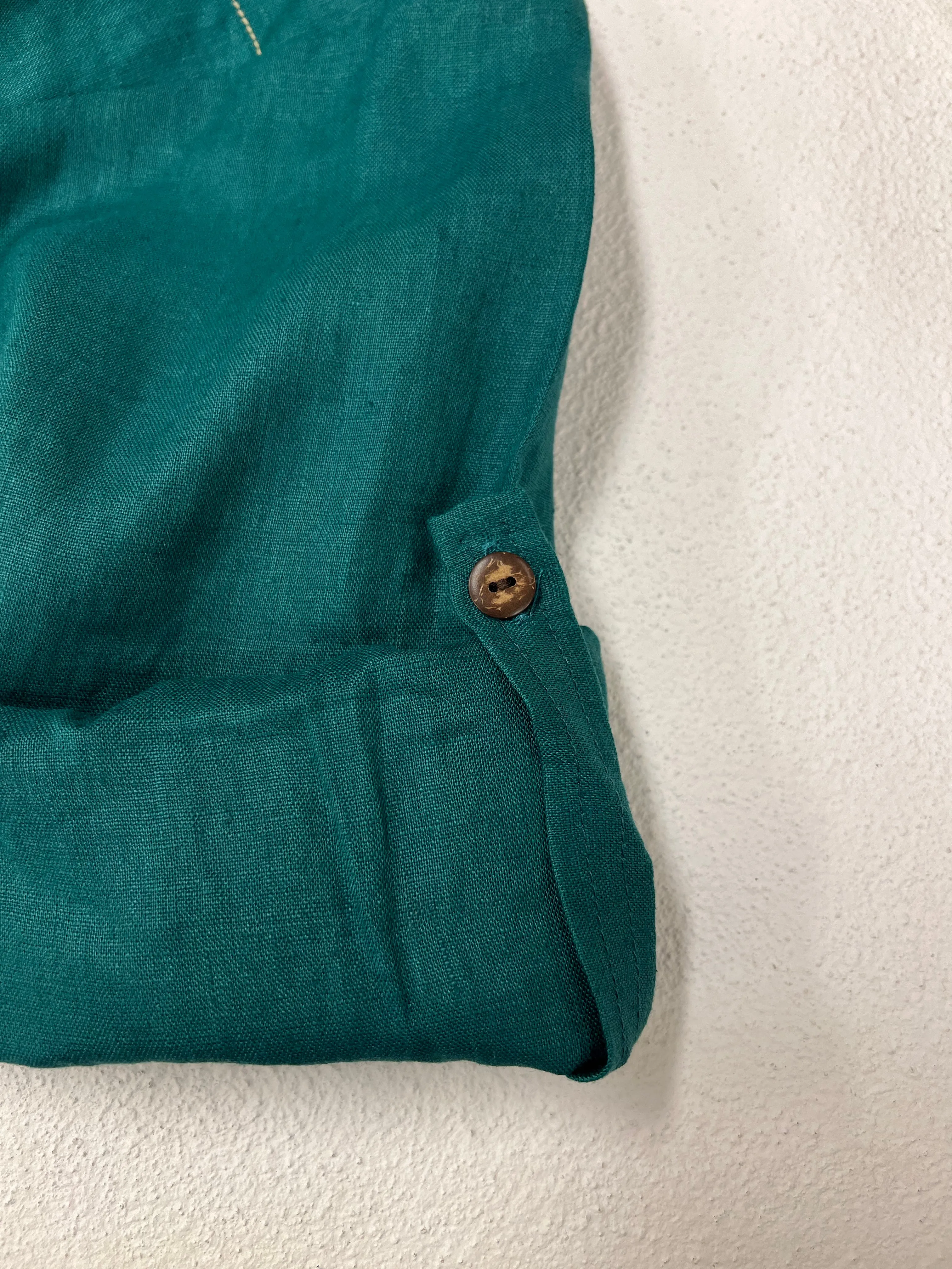 Juju Linen Playsuit - Lagoon