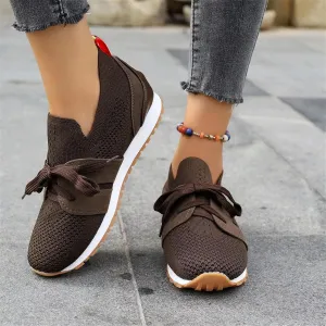 Lausiuoe Slip On Sneakers Women Arch Support Walking Tennis Shoes Memory Foam Casual Sneakers Gym Comfortable Running Shoes