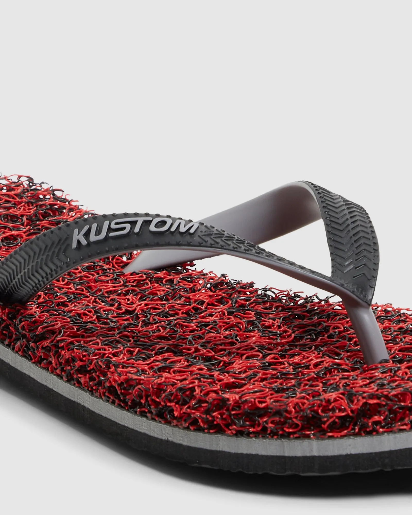 MENS NOODLE MARBLE RED THONGS