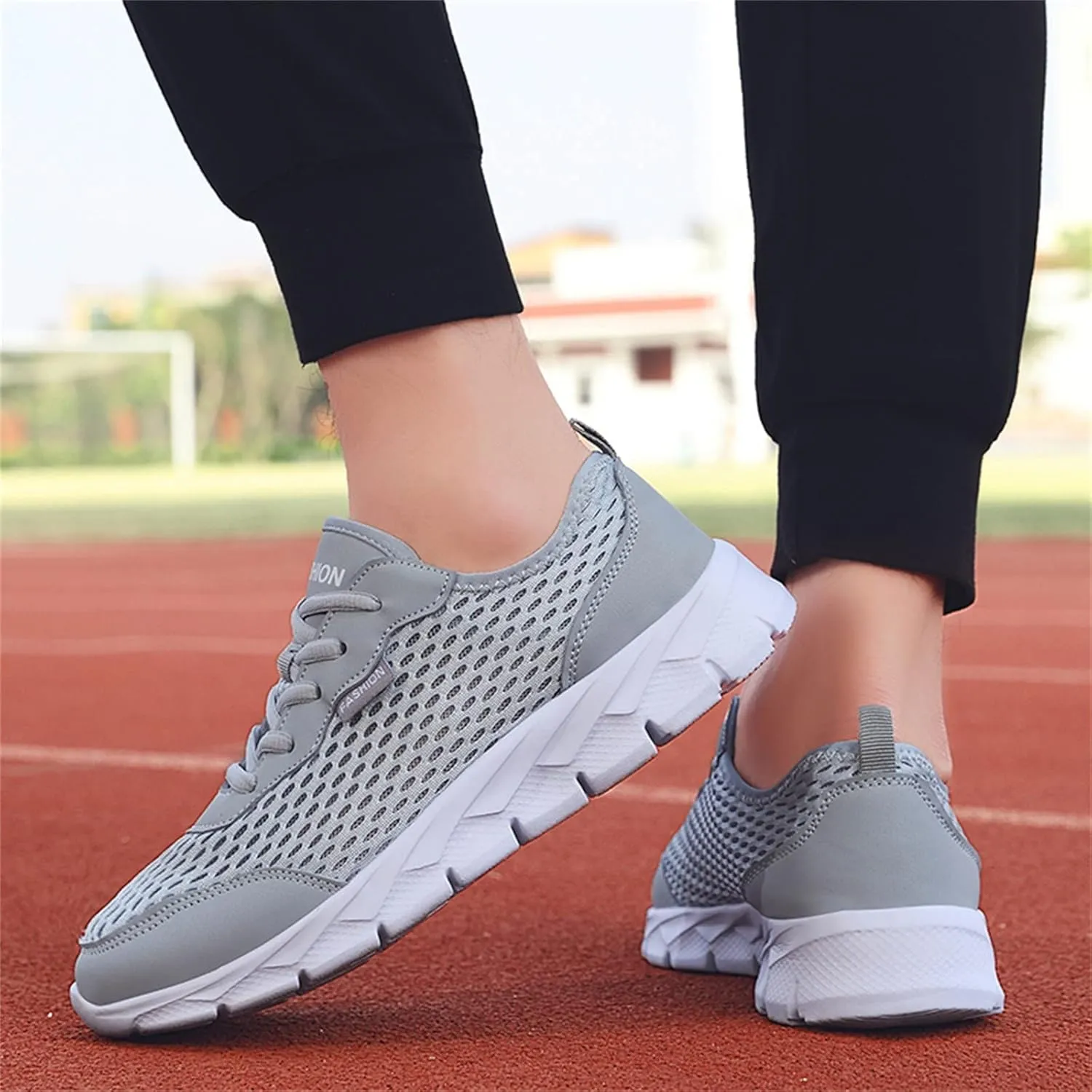 Running Shoes Lightweight Tennis Shoes Non Slip Gym Lace Up Running Shoes for Men Sport Men Casual Shoes Waterproof Sneakers Slip On Tennis Shoe Trainers Shoe