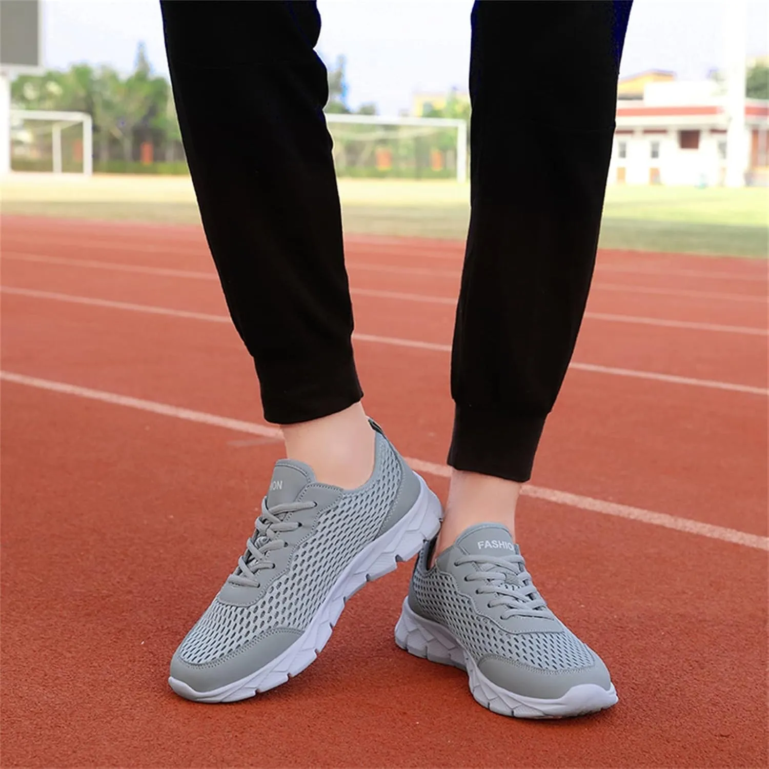 Running Shoes Lightweight Tennis Shoes Non Slip Gym Lace Up Running Shoes for Men Sport Men Casual Shoes Waterproof Sneakers Slip On Tennis Shoe Trainers Shoe