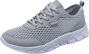 Running Shoes Lightweight Tennis Shoes Non Slip Gym Lace Up Running Shoes for Men Sport Men Casual Shoes Waterproof Sneakers Slip On Tennis Shoe Trainers Shoe