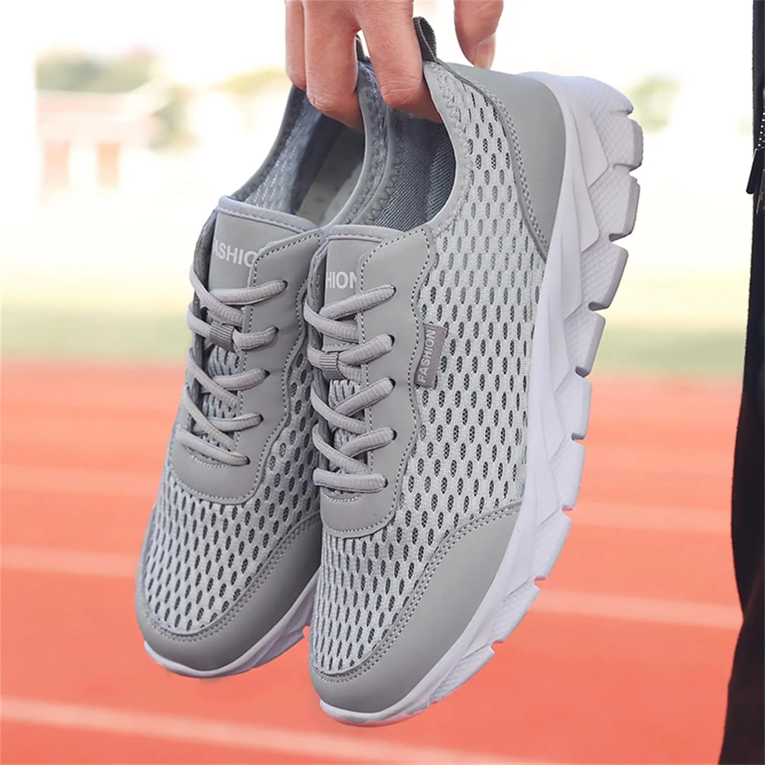 Running Shoes Lightweight Tennis Shoes Non Slip Gym Lace Up Running Shoes for Men Sport Men Casual Shoes Waterproof Sneakers Slip On Tennis Shoe Trainers Shoe
