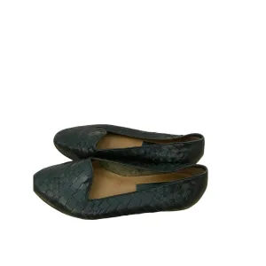 Vintage Ipanema Woven Green Leather Flats Size 7