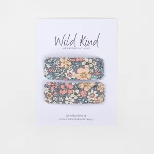 Wild Kind Penny Hair Clips - Indigo