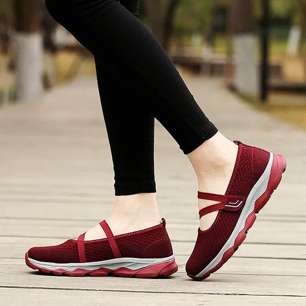 Women's Flying Woven Cosy Walking Shoes