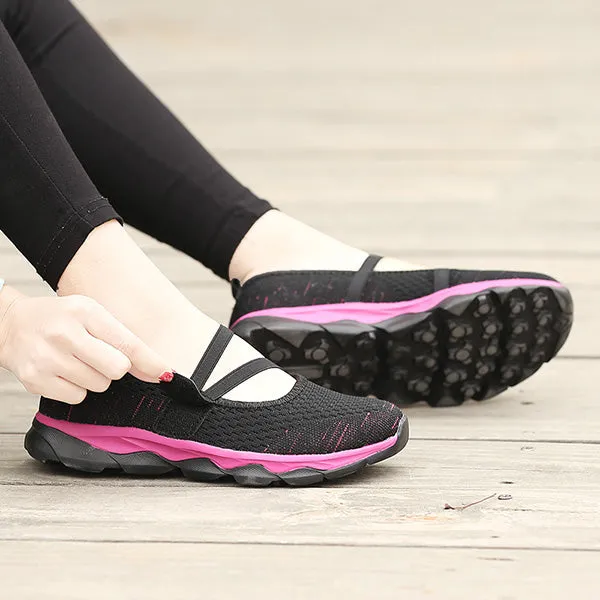 Women's Flying Woven Cosy Walking Shoes