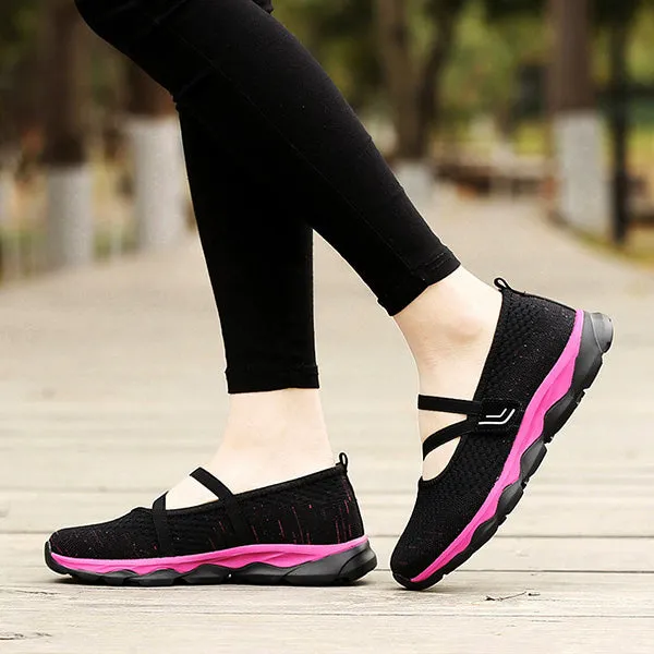 Women's Flying Woven Cosy Walking Shoes