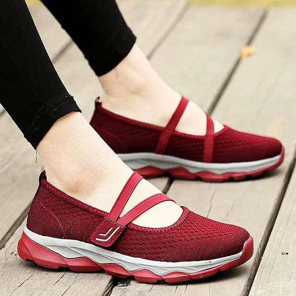 Women's Flying Woven Cosy Walking Shoes
